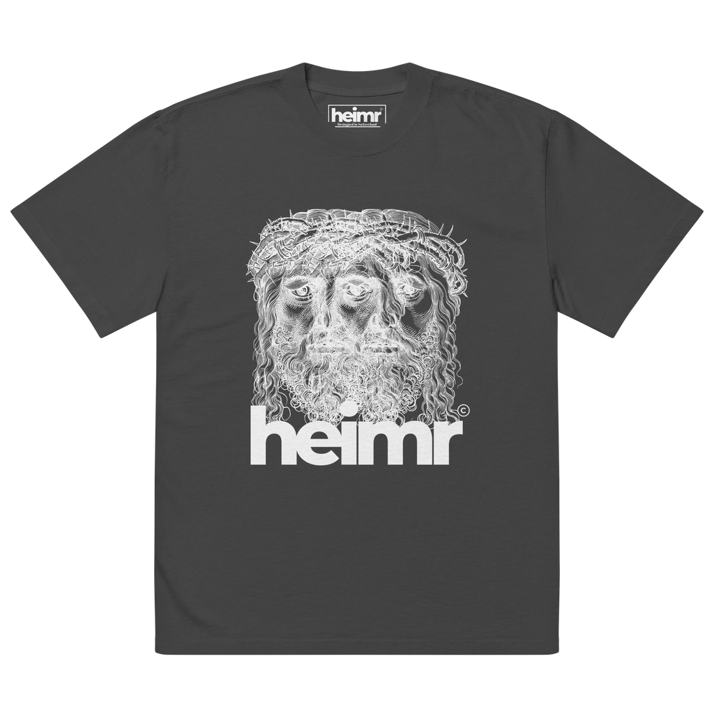 TRINITY DARK Oversized faded t-shirt