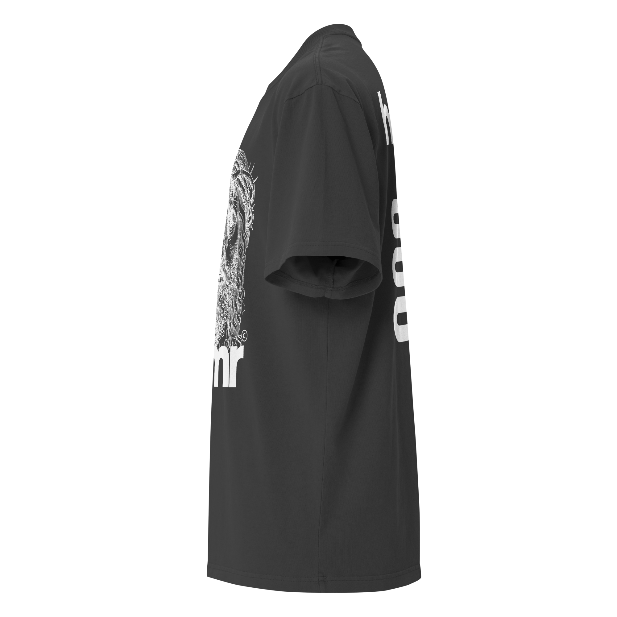 TRINITY DARK Oversized faded t-shirt