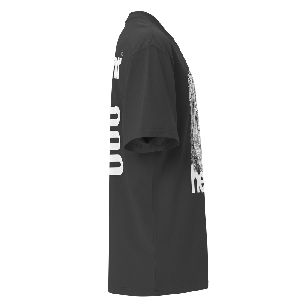 TRINITY DARK Oversized faded t-shirt